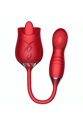 Delight Flower Vibrator & Bumping mit Roter Zunge von Armony Stimulators kaufen | Fesselliebe