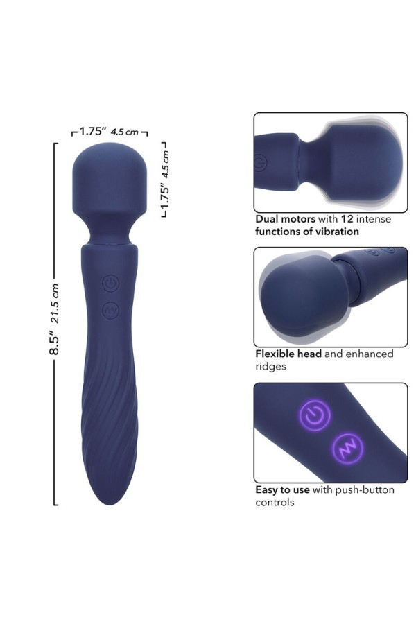 Charisma Mystique Massager Doppelmotor 12 Funktionen 20,5 cm X 4,5 cm Lila von Calexotics kaufen | Fesselliebe