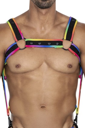 Mehrfarbiger Brust-Harness 05 von Cut4Men kaufen | Fesselliebe
