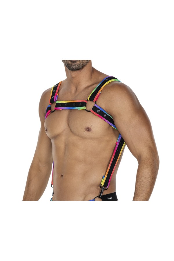 Mehrfarbiger Brust-Harness 05 von Cut4Men kaufen | Fesselliebe