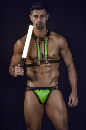 Neongrün/schwarzer Jock Snap von Cut4Men kaufen | Fesselliebe