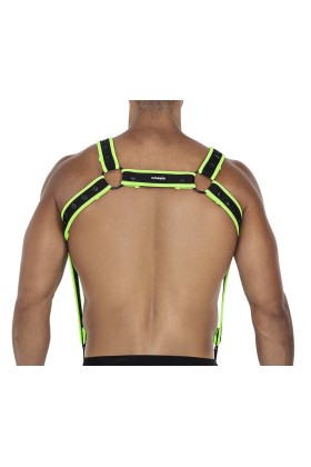 Schwarz/grüner Brust-Harness 05 von Cut4Men kaufen | Fesselliebe