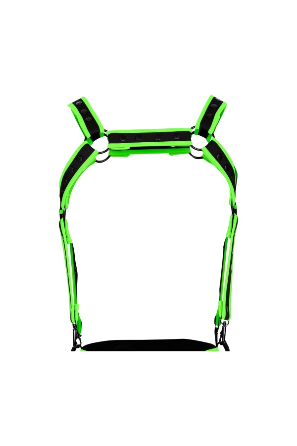 Schwarz/grüner Brust-Harness 05 von Cut4Men kaufen | Fesselliebe