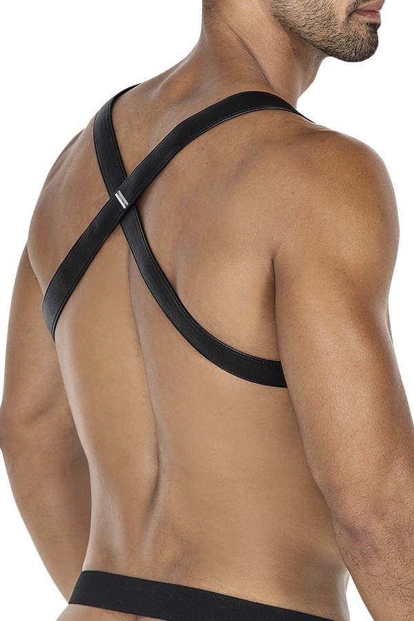 Schwarz/neongrüner Brust-Harness 06 von Cut4Men kaufen | Fesselliebe