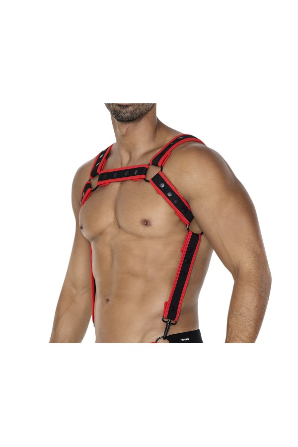 Schwarz/roter Brust-Harness 05 von Cut4Men kaufen | Fesselliebe