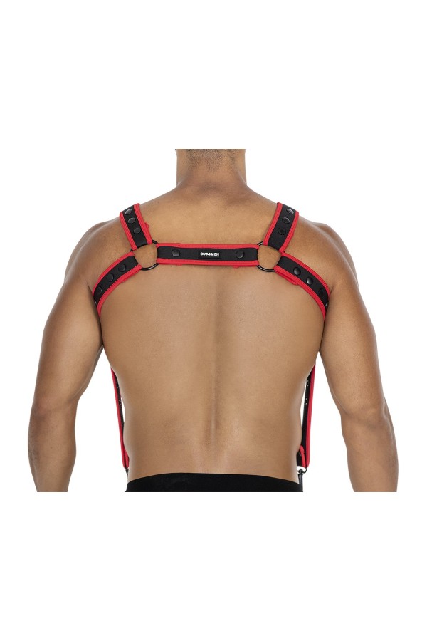 Schwarz/roter Brust-Harness 05 von Cut4Men kaufen | Fesselliebe