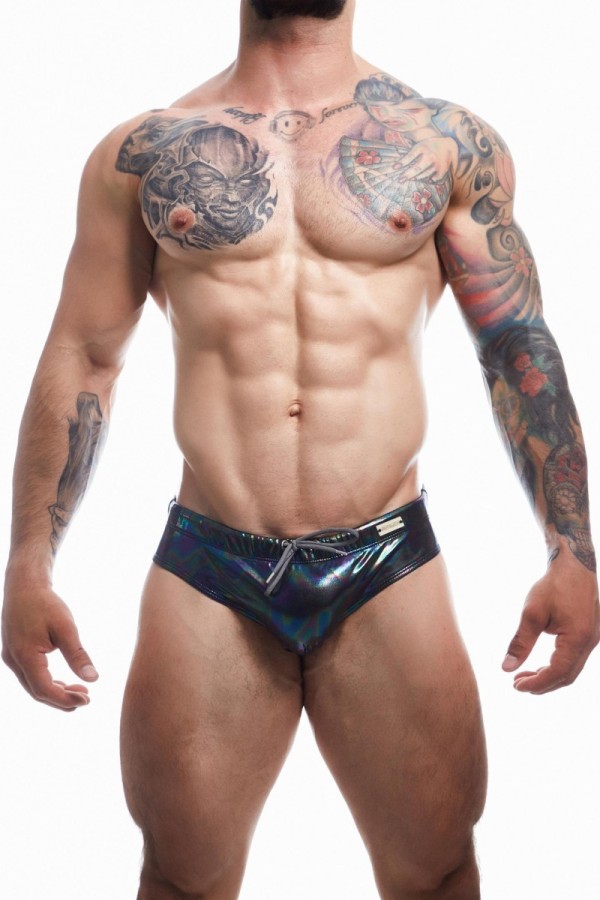 Schwarzer Badeslip Mitnight EMER4LD - kaufen | Fesselliebe