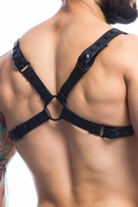 Schwarzer Brust-Harness 01 von Cut4Men kaufen | Fesselliebe