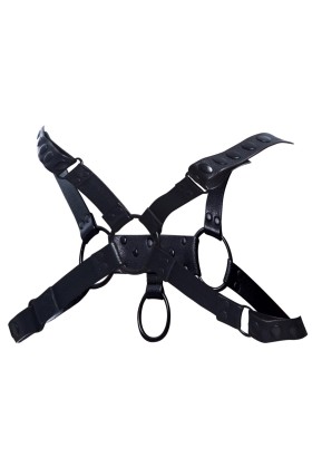 Schwarzer Brust-Harness 01 von Cut4Men kaufen | Fesselliebe