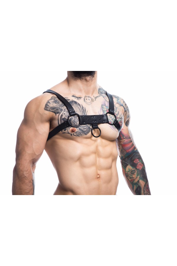 Schwarzer Brust-Harness 01 von Cut4Men kaufen | Fesselliebe