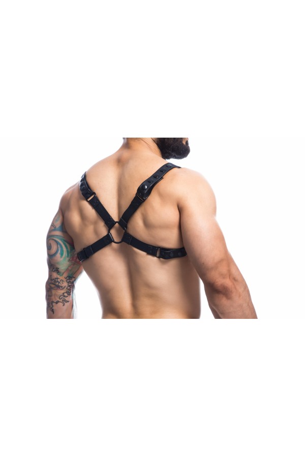 Schwarzer Brust-Harness 01 von Cut4Men kaufen | Fesselliebe