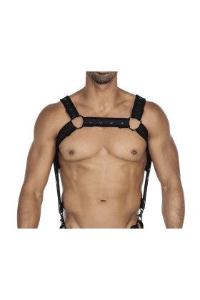 Schwarzer Brust-Harness 05 von Cut4Men kaufen | Fesselliebe