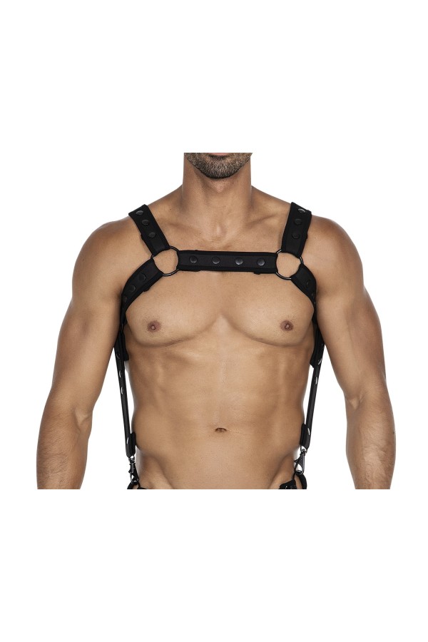 Schwarzer Brust-Harness 05 von Cut4Men kaufen | Fesselliebe