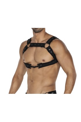 Schwarzer Brust-Harness 05 von Cut4Men kaufen | Fesselliebe