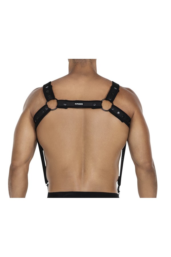 Schwarzer Brust-Harness 05 von Cut4Men kaufen | Fesselliebe