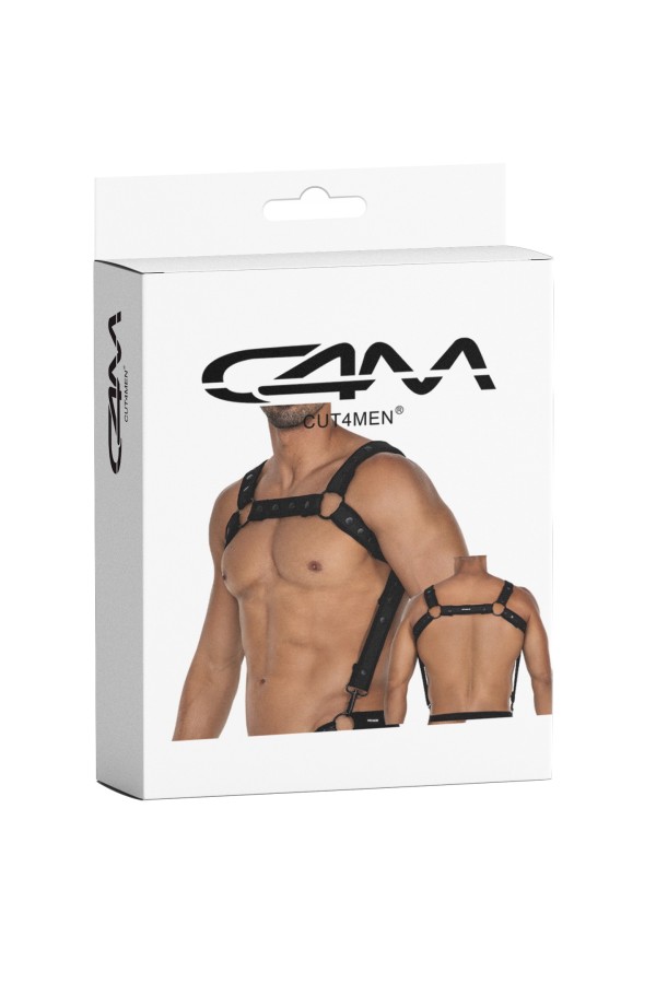 Schwarzer Brust-Harness 05 von Cut4Men kaufen | Fesselliebe