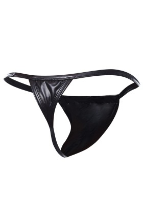 Schwarzer Wetlook Boost String BL4CK06 von Cut4Men kaufen | Fesselliebe