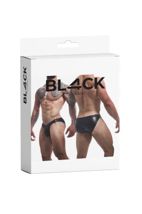Schwarzer Wetlook Slip BL4CK04 von Cut4Men kaufen | Fesselliebe