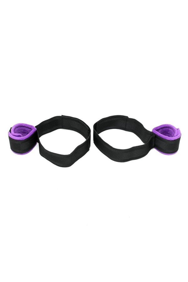 Manschettenset für Handgelenk und Oberschenkel, verstellbar, Violett von Bondage Play kaufen | Fesselliebe