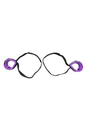 Manschettenset für Handgelenk und Oberschenkel, verstellbar, Violett von Bondage Play kaufen | Fesselliebe