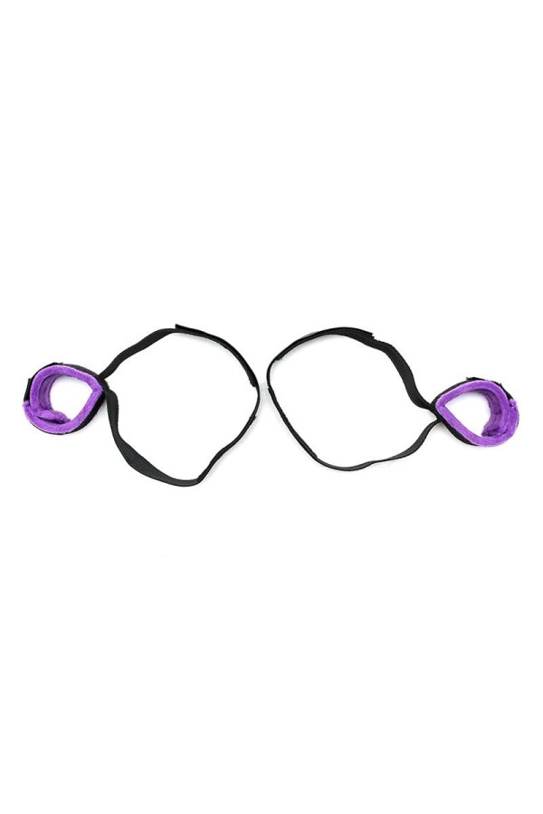 Manschettenset für Handgelenk und Oberschenkel, verstellbar, Violett von Bondage Play kaufen | Fesselliebe
