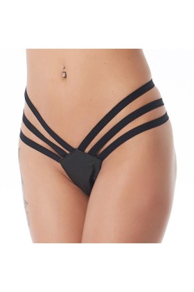 Leder-String Schwarz Einheitsgröße von Bondage Play kaufen | Fesselliebe