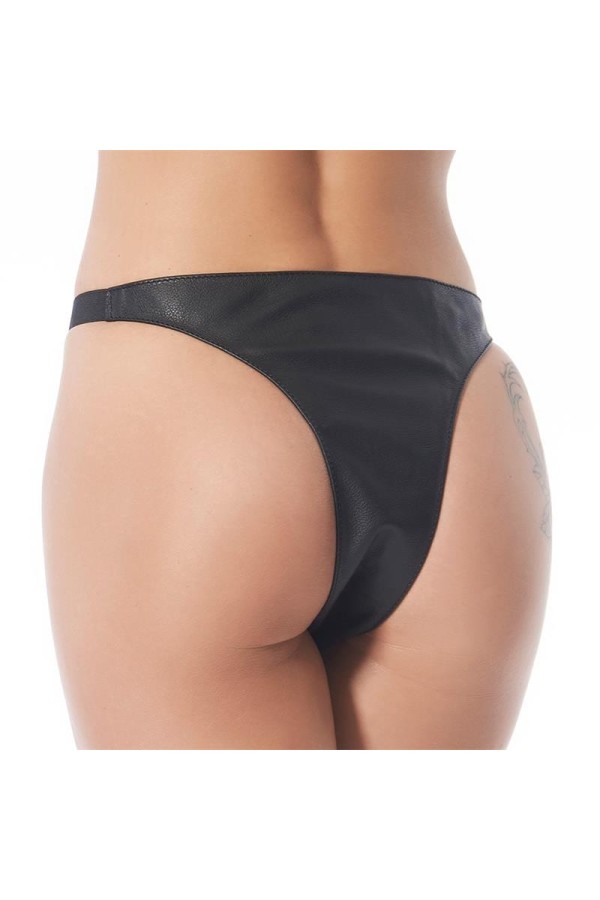 Verstellbare schwarze Slips von Bondage Play kaufen | Fesselliebe