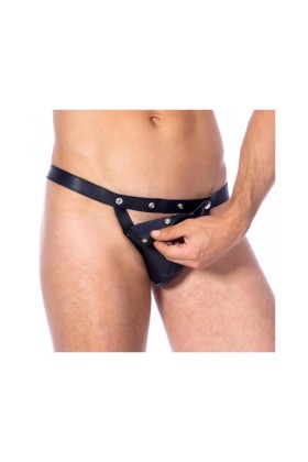 Verstellbarer Slip aus Leder One Size von Bondage Play kaufen | Fesselliebe