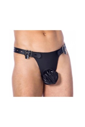 Keuschheitsgürtel mit verstellbaren Vorhängeschlössern von Bondage Play kaufen | Fesselliebe