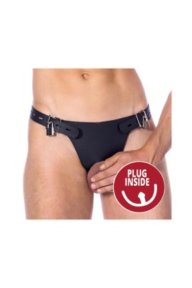 Keuschheitsgürtel mit Plug im Inneren von Bondage Play kaufen | Fesselliebe