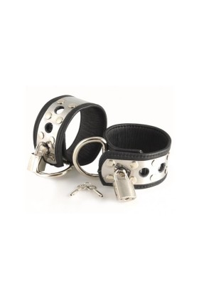 Handschellen mit Metall und Schloss, verstellbar von Bondage Play kaufen | Fesselliebe