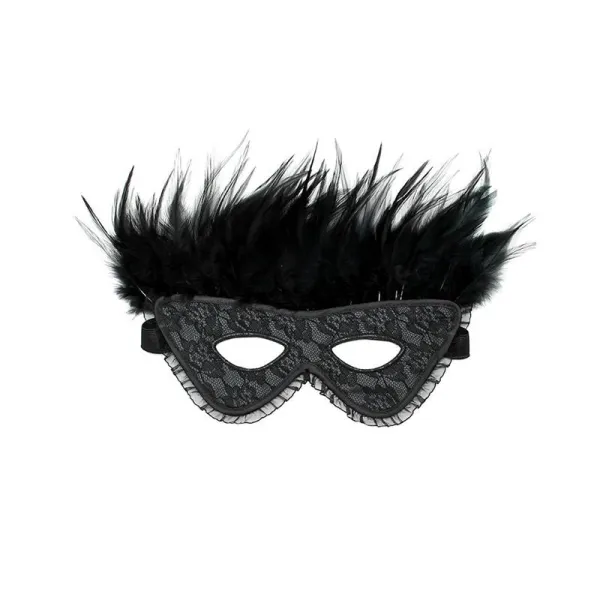 Luxus Maske mit Federn Schwarz von Bondage Play kaufen | Fesselliebe
