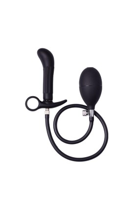 Aufblasbarer Analplug mit Pumpe schwarz von Latex Play kaufen | Fesselliebe