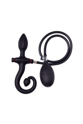 Aufblasbarer Analplug mit Griff und Pumpe schwarz von Latex Play kaufen | Fesselliebe