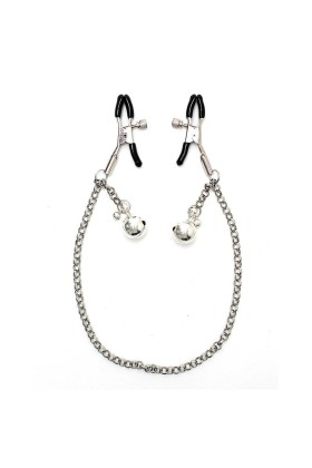 Brustwarzenklammern mit Kette und Glöckchen von Bondage Play kaufen | Fesselliebe