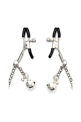 Brustwarzenklammern mit Kette und Glöckchen von Bondage Play kaufen | Fesselliebe