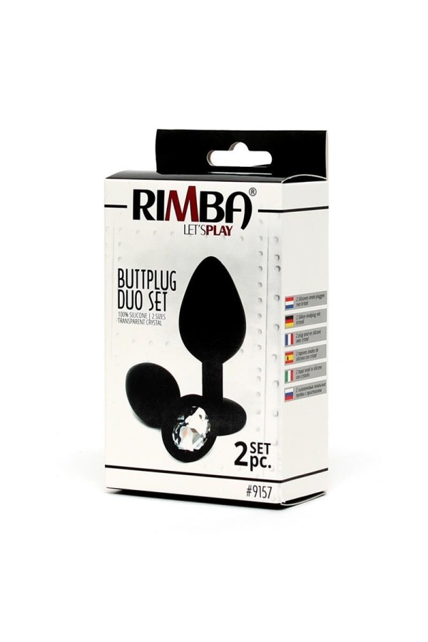 Doppeltes Butt-Plug-Set von Latex Play kaufen | Fesselliebe