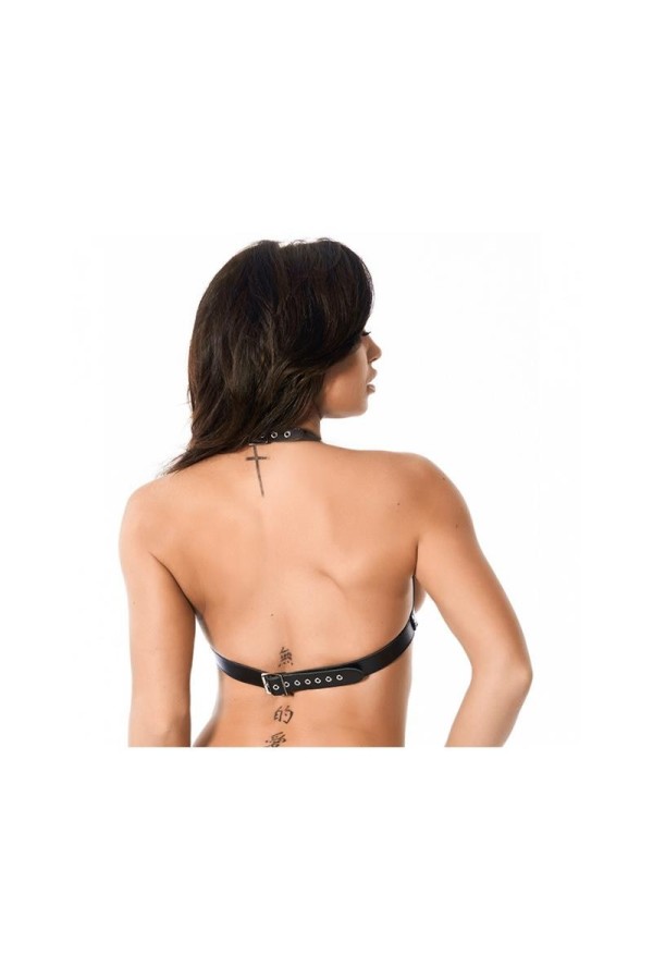 Offener BH aus Leder, verstellbar von Bondage Play kaufen | Fesselliebe