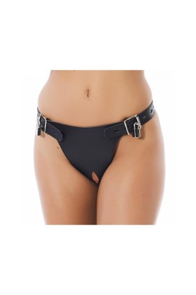 Leder Keuschheit Slip anpassbar von Bondage Play kaufen | Fesselliebe