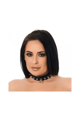 Lederhalsband mit Spikes von Bondage Play kaufen | Fesselliebe