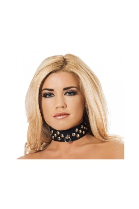Lederhalsband mit Nieten von Bondage Play kaufen | Fesselliebe