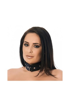 Lederhalsband mit Nieten und D-Ring von Bondage Play kaufen | Fesselliebe