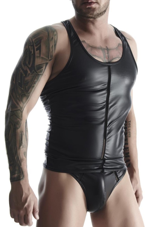 Muscle-Shirt Tsh003 Schwarz von Regnes Fetish Planet kaufen | Fesselliebe