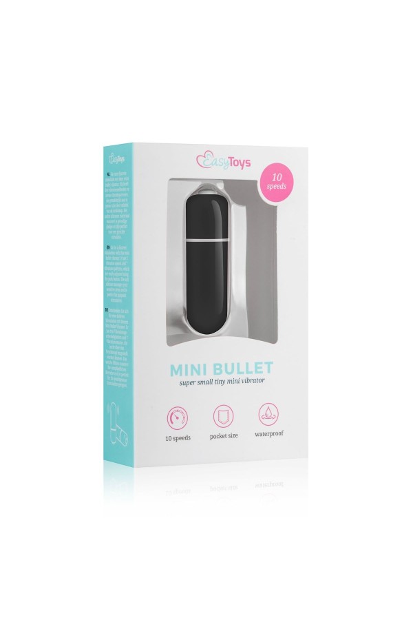 Bullet-Vibrator mit 10 Geschwindigkeiten - Schwarz