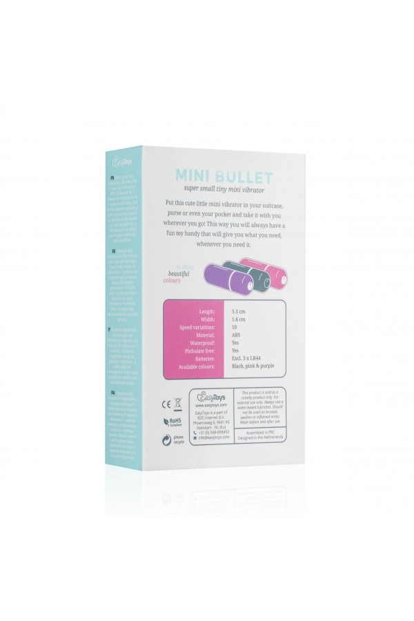 Bullet-Vibrator mit 10 Geschwindigkeiten - Schwarz
