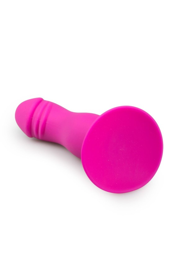 Pinkfarbener Silikondildo mit Saugnapf