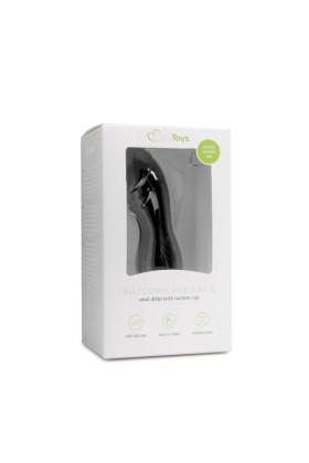 Schwarzer Saugnapfdildo aus Silikon
