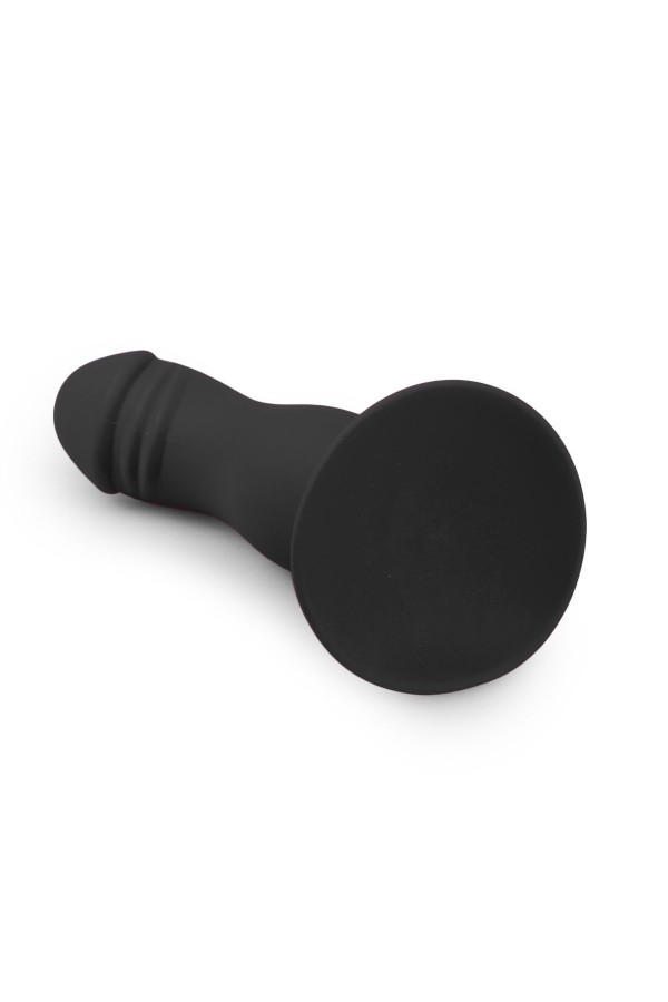 Schwarzer Saugnapfdildo aus Silikon