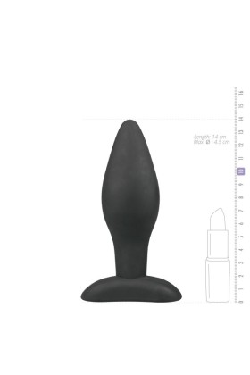 Großer schwarzer Silikon-Analplug