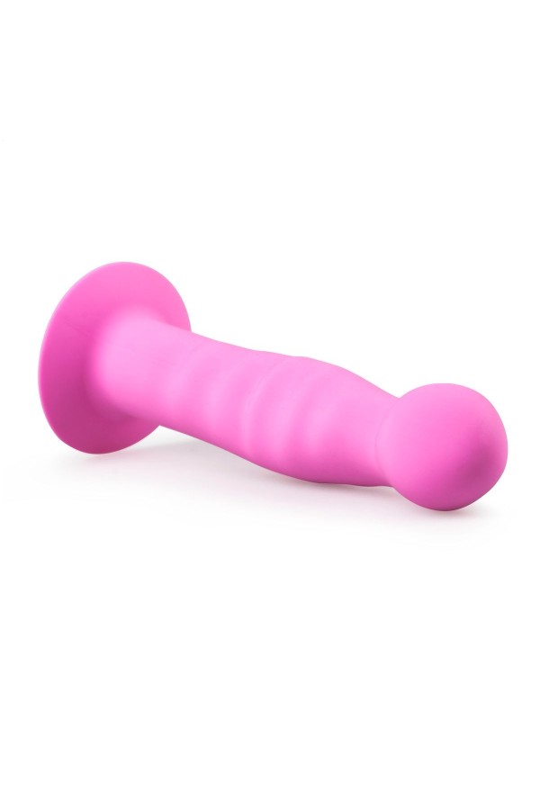 Saugnapf-Dildo aus Silikon - Rosa